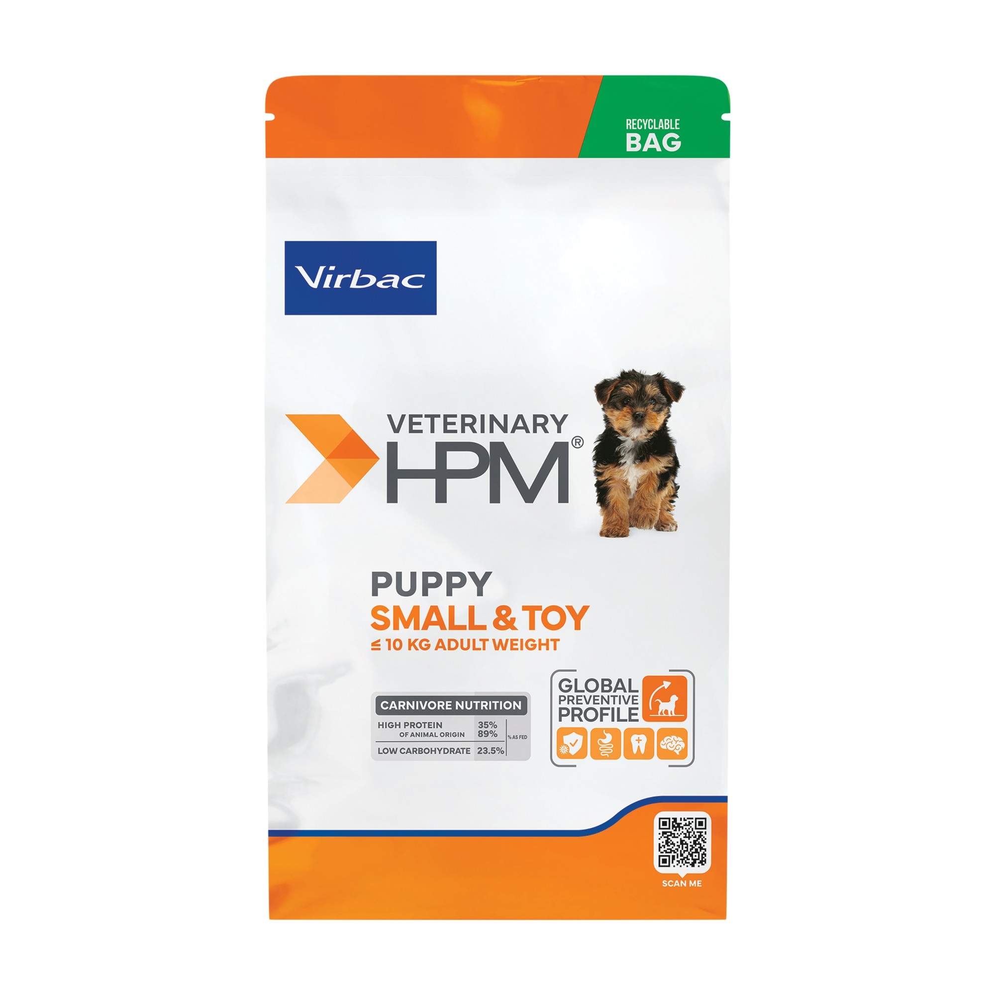 virbac-hpm-pienso-para-perros-cachorros-razas-pequenas-y-toy-1-producto Saco de Virbac HPM Pienso para cachorros de razas pequeñas y toy