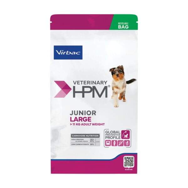 Saco de 3 kg de Virbac HPM pienso para perros junior de razas grandes