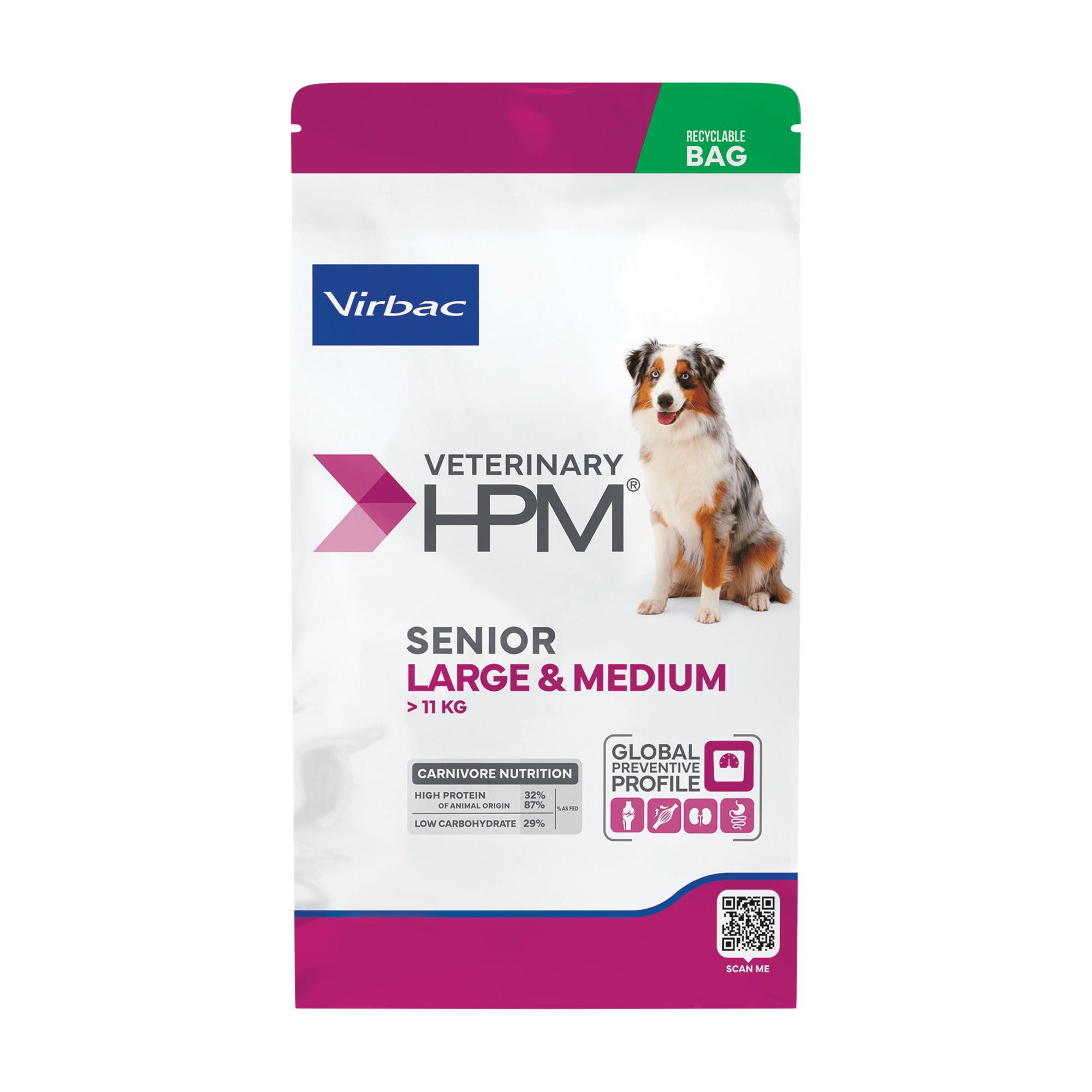 virbac-hpm-pienso-para-perros-senior-razas-medianas-y-grandes-1-producto Saco de 3 kg de Virbac HPM pienso para perros senior de razas medianas y grandes
