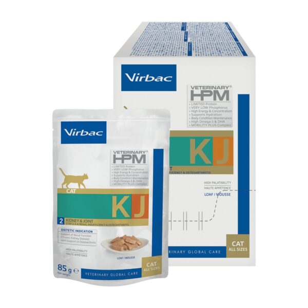 Virbac HPM Sobres KJ2 Kidney & Joint Para Gatos Pack Ahorro 12×85 Gr