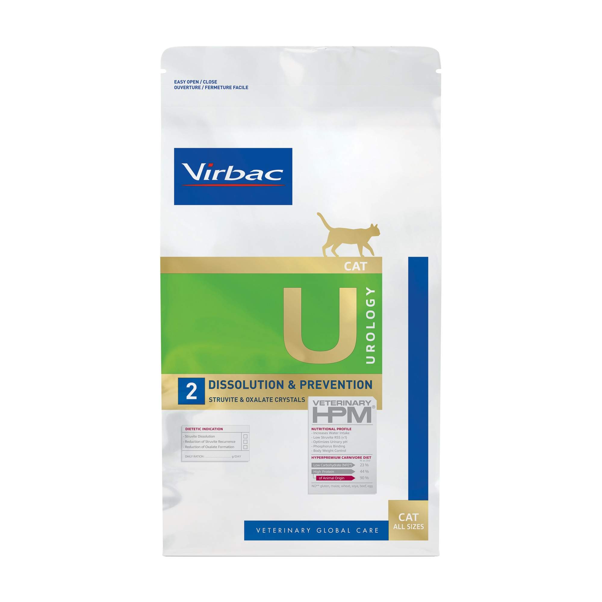 virbac-hpm-urology-u2-pienso-para-gatos-dissolution-prevention-1-producto Saco de Virbac HPM Urology U2 Dissolution & Prevention Pienso Para Gatos