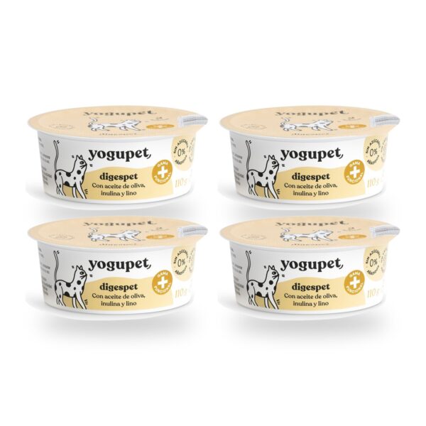 Yogupet Digespet Yogur Funcional para Gatos Pack Ahorro 4 x 110 g (4 unidades)