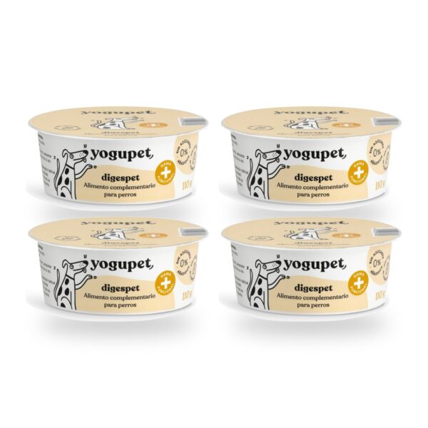 Yogupet Digespet Yogur Funcional para Perros Pack Ahorro 4 x 110 g (4 unidades)