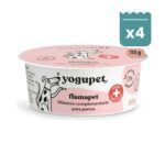 Yogupet Flamapet Yogur Funcional con Colágeno, Miel y Cúrcuma para Perros Pack Ahorro 4 x 110 g