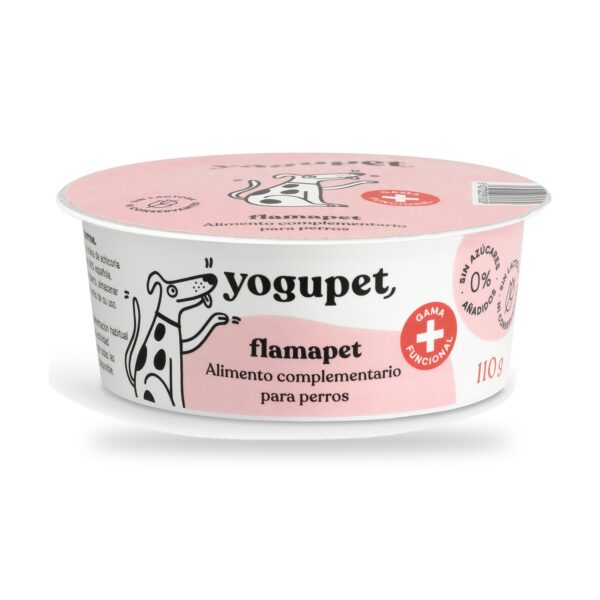 Yogupet Flamapet Yogur Funcional con Colágeno, Miel y Cúrcuma para Perros Pack Ahorro 4 x 110 g - unidad