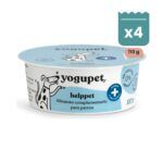 Yogupet Helppet Yogur Funcional con Chía, Inulina y Ginseng para Perros Pack Ahorro 4 x 110 g