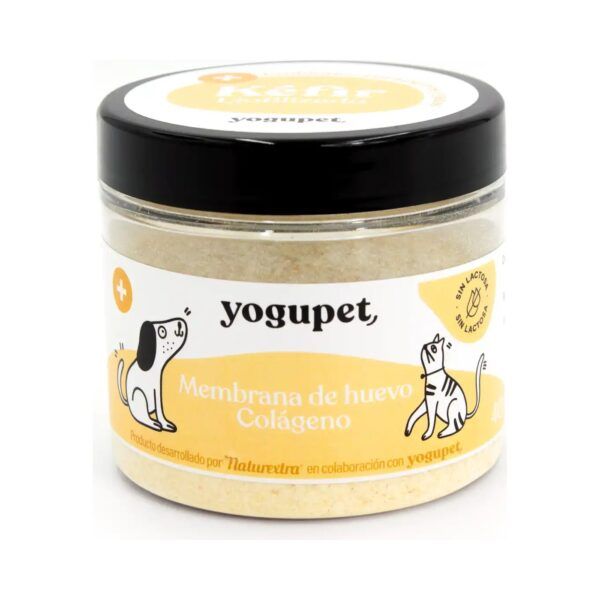 Yogupet Kéfir Liofilizado con Calabaza, Membrana de Huevo y Colágeno para Perros y Gatos 40 g