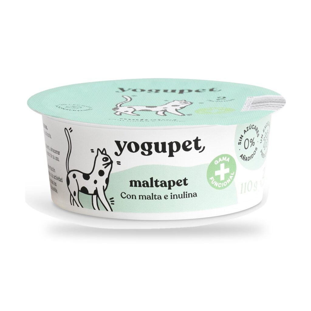 Yogupet Maltapet Yogur Funcional con Malta e Inulina para Gatos Pack Ahorro 4 x 110 g - unidad