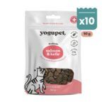 Yogupet Tender Snack Semihúmedo de Salmón y Kéfir para Gatos Pack Ahorro 10 x 50 g