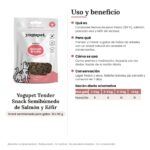 Yogupet Tender Snack Semihúmedo de Salmón y Kéfir para Gatos Pack Ahorro 10 x 50 g - uso y beneficio