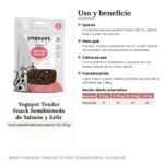 Yogupet Tender Snack Semihúmedo de Salmón y Kéfir para Perros Pack Ahorro 10 x 100 g - uso y beneficio
