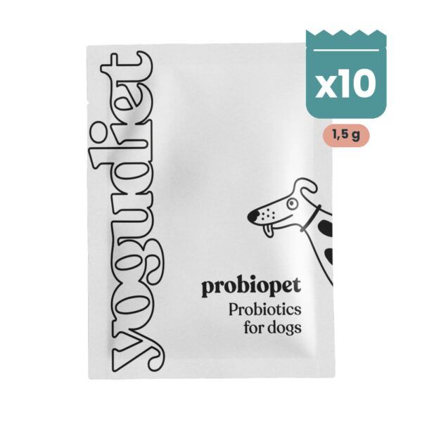 Yogupet Yogudiet Probiopet Topping Probiótico con Kéfir Liofilizado para Perros 10 Sobres de 1,5 g